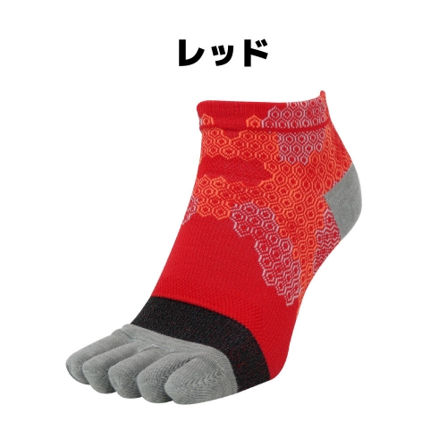 IDATEN 5本指ハニカムテーピングソックス ショート丈(22-24cm)
